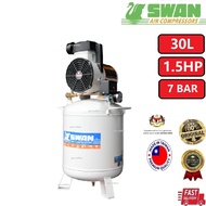 Swan DR-115-30L/DR-115-50L Oil Less Air Compressor 30L|50L 1.5HP 7Bar (Made In Taiwan)