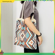 Lady Knitting Gypsy Bohemian Boho Chic Aztec Tote Bag Women Crochet Woolen Open Shopper Top-handle B