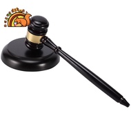 Wooden judge's gavel auction hammer with sound block for attorney judge auction handwork