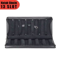 KOTAK TAS DOMPET KULIT CINCIN BATU AKIK DAN PERMATA PREMIUM QUALITY