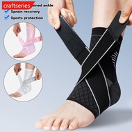 CRAFTSERIES 1Pc Professional Sports Ankle Strap With Pressure Strap Anti-Sprain Ankle Joint Protecto