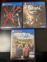 PS4 games ( Farcry5, Fallout4, 上古卷軸 V )