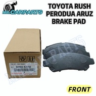 TOYOTA RUSH / PERODUA ARUZ FRONT BRAKE PAD / DEPAN PAD BREK 04465-BZ250 * 1 SET 4 PCS