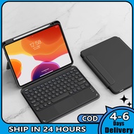 Keyboard Case Smart Stand Case Cover Wireless Detachable Tablet Cover Keyboard Removable Wireless Folio Case Keyboard Compatible For IPad Air IPad Pro Tablet