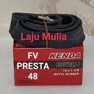 KENDA INNER TYRE 16x1 3/8 PRESTA FV VALVE 48MM