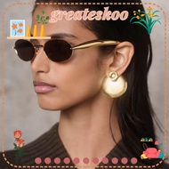 GREATESKOO Women Sunglasses, Casual Metal Black Shades, Summer Retro UV400 Protection Shades Eyewear
