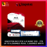 KINGSTON NV3 PCIe 4.0 NVMe SSD - 500GB / 1TB / 2TB /4TB (SNV3S/500G SNV3S/1000G SNV3S/2000G SNV3S/40