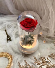 永生花香薰機(USB充電)/ 魔法玫瑰獨一無二款/夜燈/香氛/精油擴香