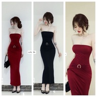 BG Super Flattering Drawstring Bodycon Dress