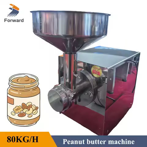Electric Peanut Butter Machine 80KG/H Nut Butter Grinder Household Peanut Butter Blender Almond Cash