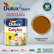 CAT MINYAK CAT KAYU DAN BESI DULUX CATYLAC HI-GLOSS 1 KG WARNA CAPPUCCINO 77RR 26/391 COKELAT COKLAT