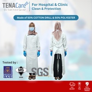 White Apron / Ward Apron /Kitchen Apron (Hospital Grade)