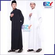 JUBAH AL HERA PUTIH LELAKI (Kanak-Kanak & Dewasa) Tahfiz/Umrah/Haji