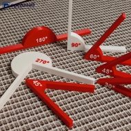 【OMALL】 PVC Angle Measuring Tool Drafting Supplies Math Supplies School Teaching Aids Tools Students