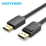 VENTION DISPLAY PORT 1.2 CABLE 4K60 BLACK MALE TO MALE 1M / 3M / 5M DP DISPLAYPORT CABLE