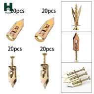 [Homyl] 20Pcs Drywall ,Self Drill Anchor ,Self Tapping Screws ,Drywall Plug Combination,