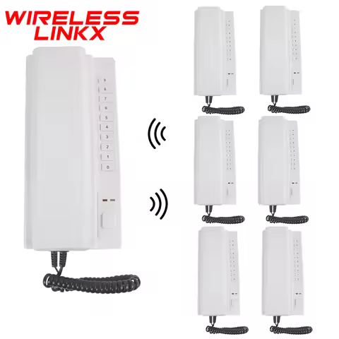1KM Wireless Intercom System Two Way Telephone Intercom 433MHz Expandable Handsets Interphone for Ho