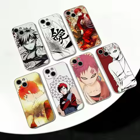 Gaara Naruto Ultra Clear TPU Case Slim Lightweight Shockproof Cover For iPhone 17 16 15 14 13 12 11 