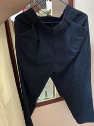日本 Gu 寬褲 上寬 下窄 飛鼠褲  M 西裝褲 直線條 8成新