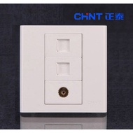 Chint Switch Socket 9Series86Type TV Phone Computer Integrated Socket 86*86 Integrated Socket
