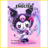 ⚾︎ ◸ ✒ SANRIO PERSONALIZED NOTEBOOKS 50 LEAVES KUROMI  WRITING COMPOSITION SPIRAL