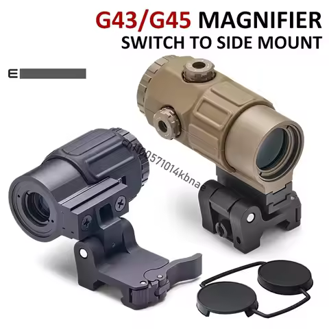 E- Magnifier G45/G43/G33 3X/5X Rifle Compact Optic Sight Scope for 20mm Pictinny Rail STS.QD Mount H