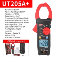 UNI-T UT206A + Meteran Jepit Digital UT205A+ Penguji Voltase AC DC 1000V Uji Suhu Resistansi Ammeter