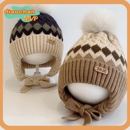 DIACHAMY Kids Earmuffs Cap, 2-5 Year Baby Windproof Baby Knitted Hat,  Warm Thicken Knitted Woolen H