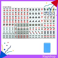 XPS 144Pcs/Set Mahjong Portable Entertainment Melamine Party Game Chinese Mahjong for Indoor