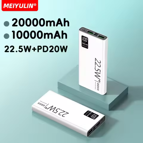 20000mAh Portable Power Bank 10000mAh Large Capacity Fast Charging Mobile External Spare Battery For