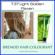 ◇ ⊙ ┘ 7.37 LIGHT GOLDEN FLAXEN Bremod Hair Color - With Oxidizer Set