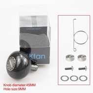 คุณภาพสูง Ekfan ลูกบิดที่จับแกนหมุนคาร์บอนไฟเบอร์38มม./45มม./48มม. สำหรับเหยื่อ SHI หล่อปั่น Hengkan