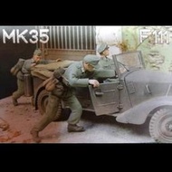 【預訂】1/35 二戰推車的德軍士兵2人  ＃76