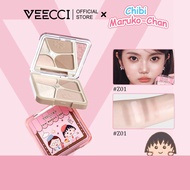 VEECCI × Chibi Maruko-Chan 4-in-1 Contouring Creative Highlighter Palette Long Lasting and Natural 3