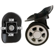 1 Pair K8051 Suitcase Replacement Wheels Universal PVC For Luggage Trolley Roda Lugagge Case