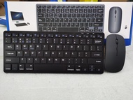 Classic Rechargeable Dual Mode USB + Bluetooth Silent Keyboard & Mouse Set | For Macbook IMac Mac Mi
