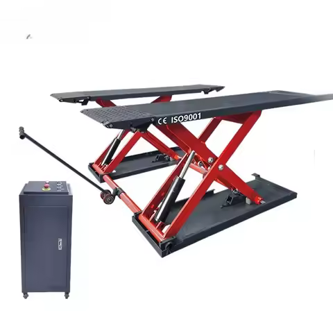 Portable Car Lift 10v/220v/380v Medium Lift 1.2m/1.4m Scissor Lift Home Garage Car Lift, Capacity 30