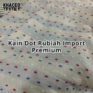 KATUN Dot Cotton Fabric/ Rubiah Uragiri Cotton Fabric/Rubia Cotton Fabric/Meter Rubiah Cotton Fabric