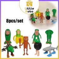 [Combo of 8] 3D Tung Sahur Brainrot Tralaro Tralala Brain Rot Cosmic Model Toy