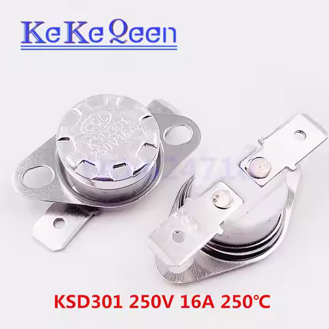 KSD301 250V 16A 250C 230C 240C Celsius Degree Normally closed Thermostat Thermal Control Switch Temp