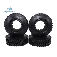 4Pcs RC 1:10 Crawler Beadlock Wheels Tire 1.9 Inch  Tire 98mm Tyre for RC Car Truck Axial SCX10