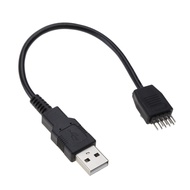 DOU USB 9 Pin Male to USB Type A Male Motherboard Adapter Converter Cable