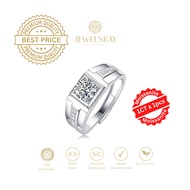 Adiel Moissanite Man Ring Adjustable Jewelry Elegant Solitaire Fancy Diamond Look Jewelry Engagement