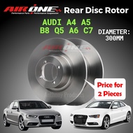 AIRONE Audi A4 B8 Q5 A6 C7 Rear (Belakang) OE Brake Disc Rotor Racing (300mm) (2 Pieces)