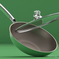 Stainless Steel Hot-Selling Cooking Titanium Lightweight Urban Lady Cartoon Rabbit Frying Pan Non-st