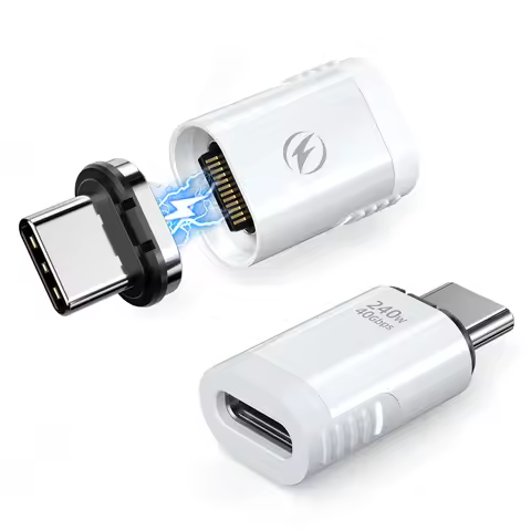 ANKNDO 24 Pin 5A USB C Magnetic Adapter 240W USB4 40Gbps 8K 60Hz Fast Charge Magnet Converter for iP