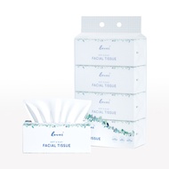 Lovers 5-Layer Tissue Paper High Quality 350 Sheets 4 Packs Large Size Soft Fabric Luxurious Comfort