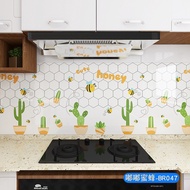 3m Decal dán tường nhà bếp tráng nhôm cách nhiệt có sẵn keo dán khổ 60m-con ong chậu xương rồng