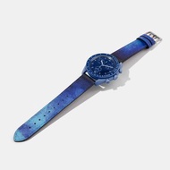 OMEGA x Swatch Mission to Neptune Moonwatch代用小牛皮錶帶