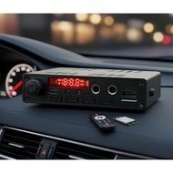 A compact 10w Bluetooth 5.3 amplifier that supports USB, TF, and FM for use in cars and with speaker